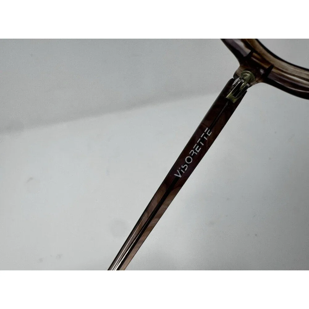Visorette Lozza Italy Vintage Eyeglass Frames Pink Brown Fade NOS 52-20-145